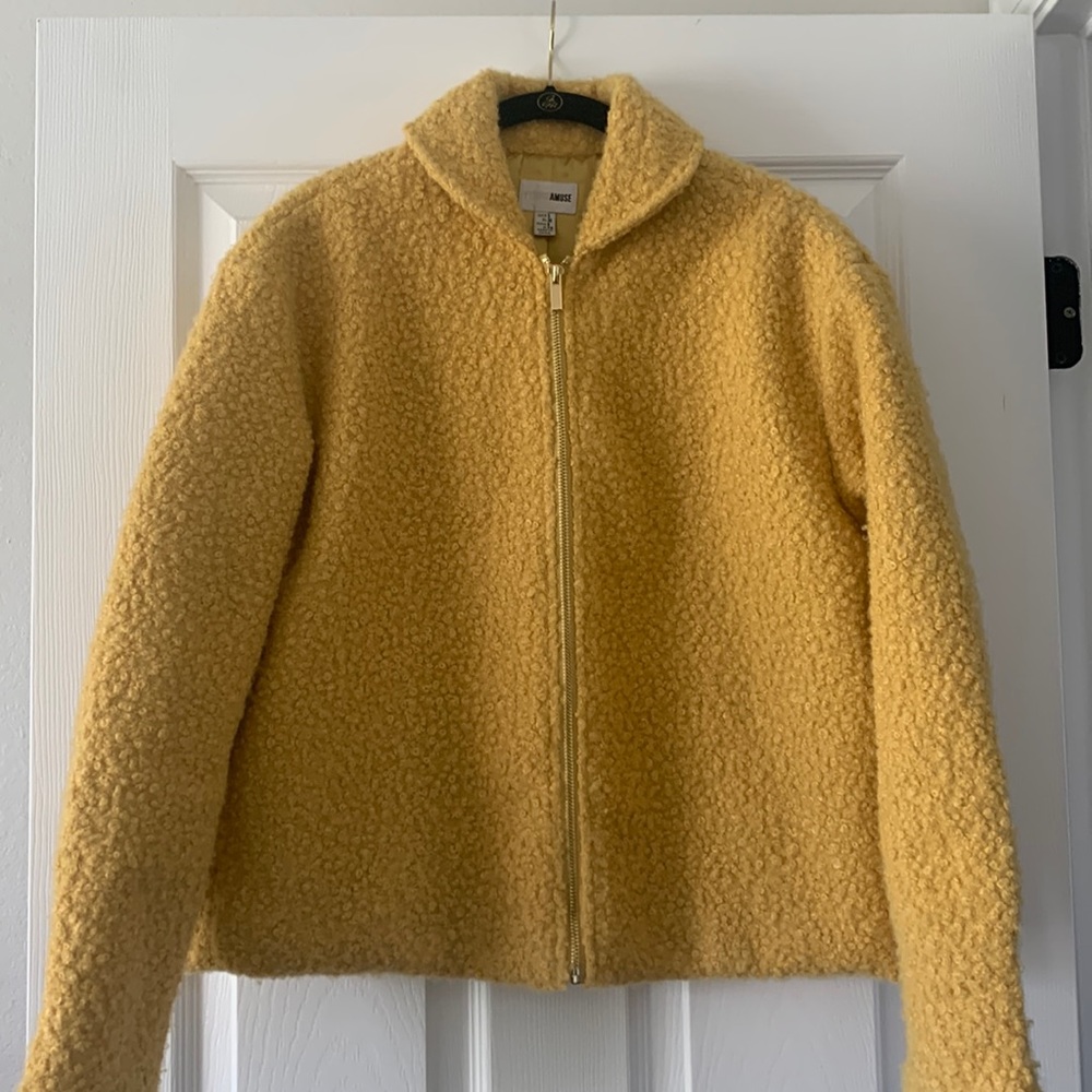NWOT Amuse Society boucle tweed coat blazer bomber jacket